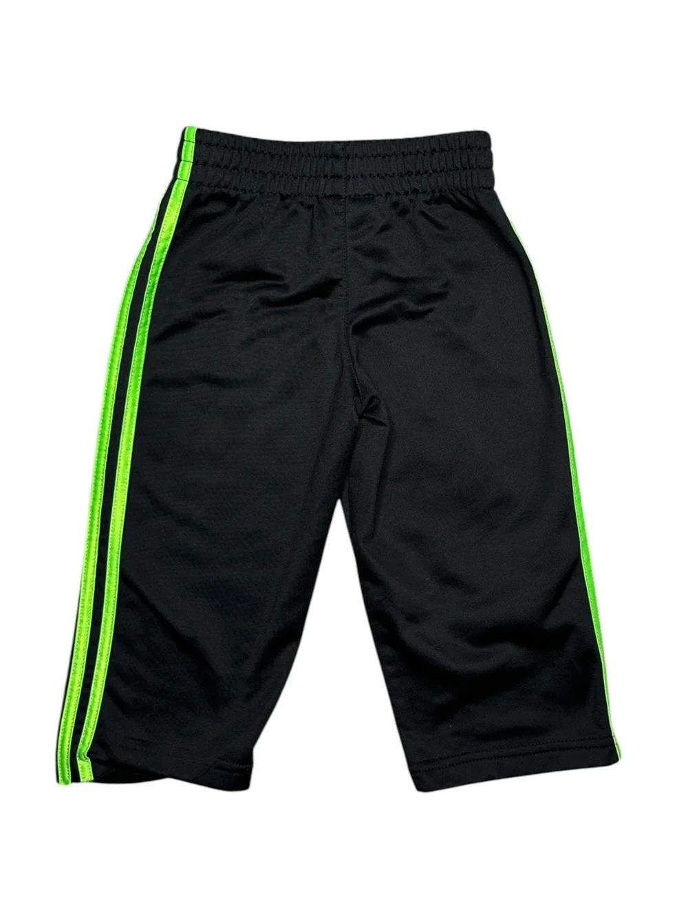 Adidas Toddler Black Neon Green Track Pants 24M - Picture 2 of 3